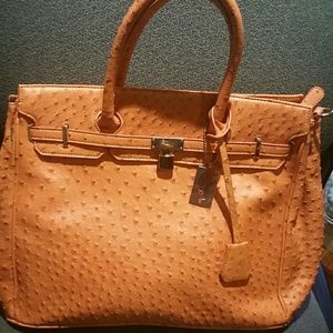 Elegant Orange Handbag
